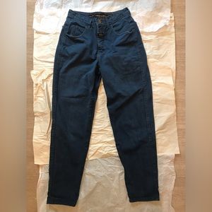 VTG 80s Girbaud dark wash cropped high-waisted jeans